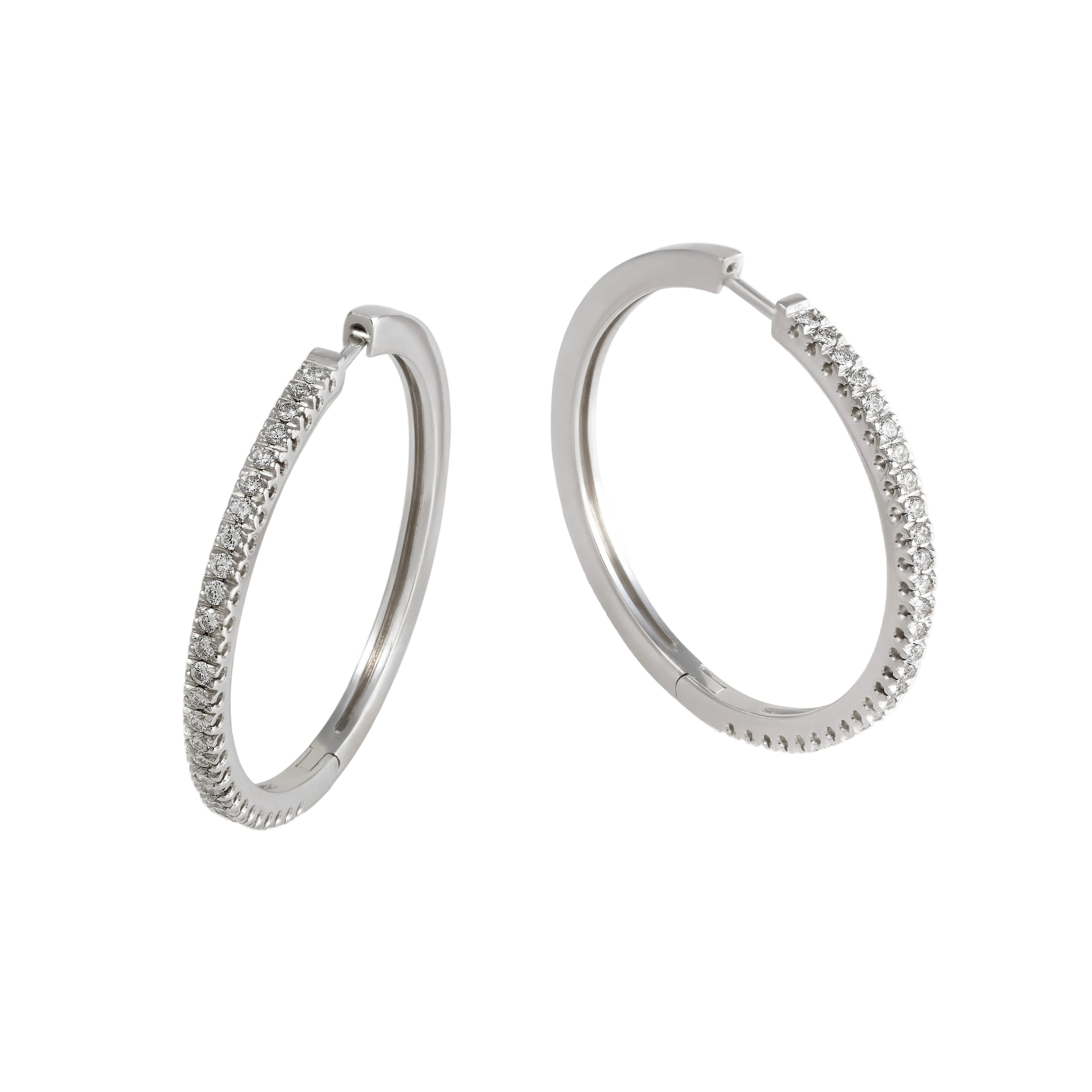 Gold Diamond Earrings 00785