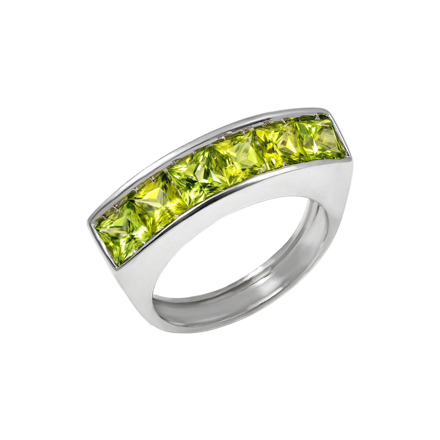 Gold Peridot Ring 00687