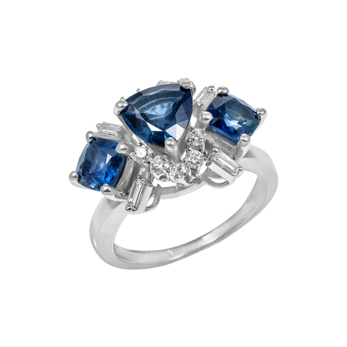 Gold Sapphire Diamond  Ring 00764