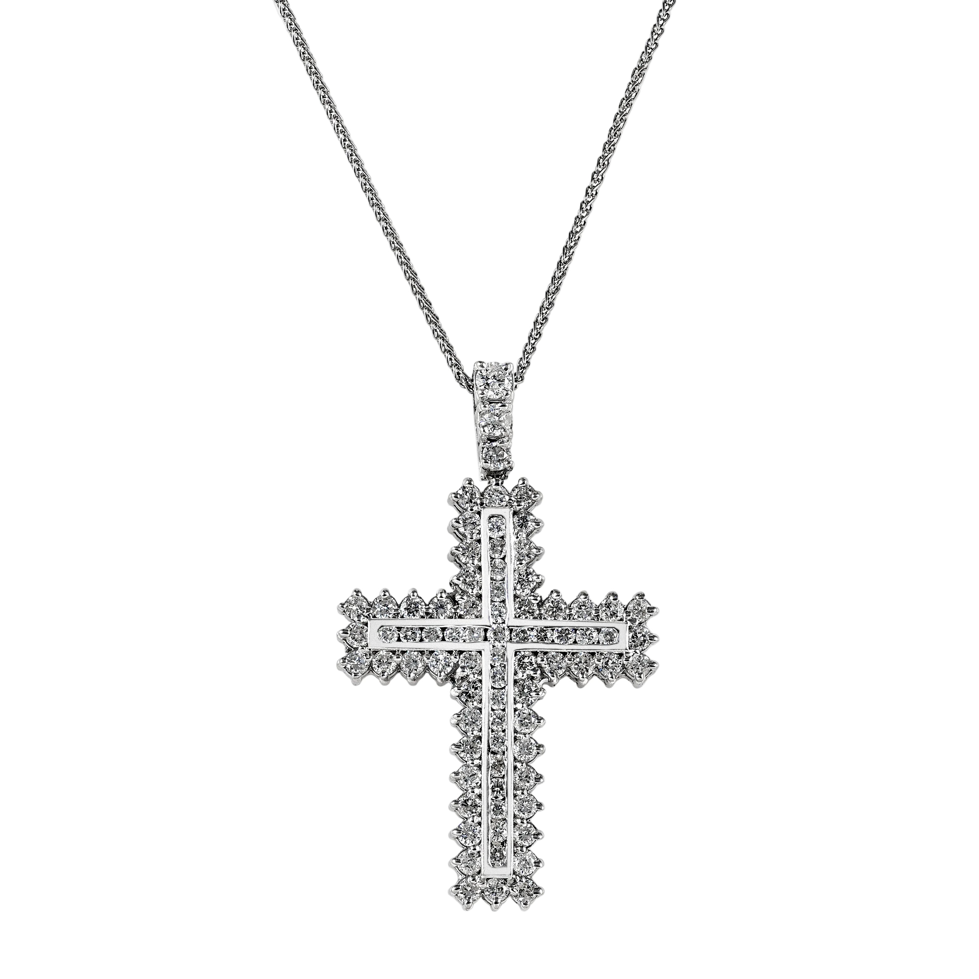 Gold Diamond Cross 01166