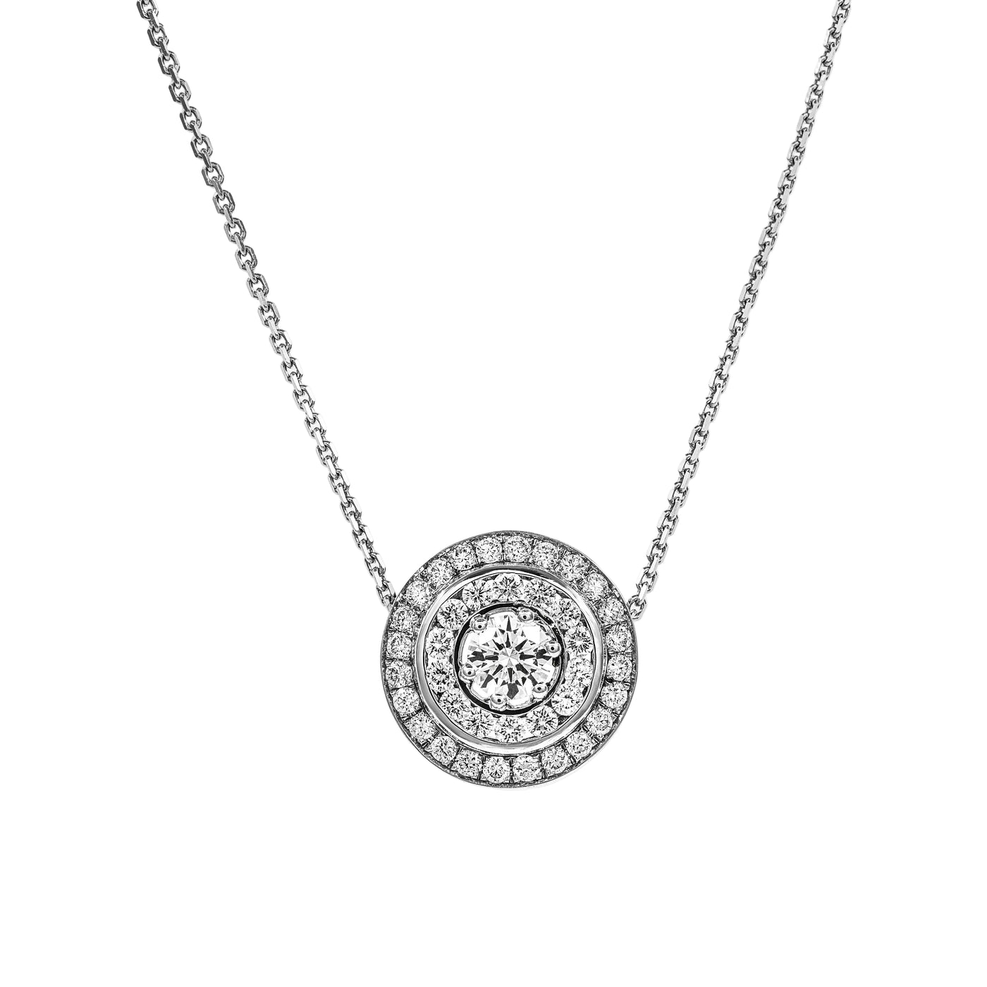 Gold Diamond Necklace 03054