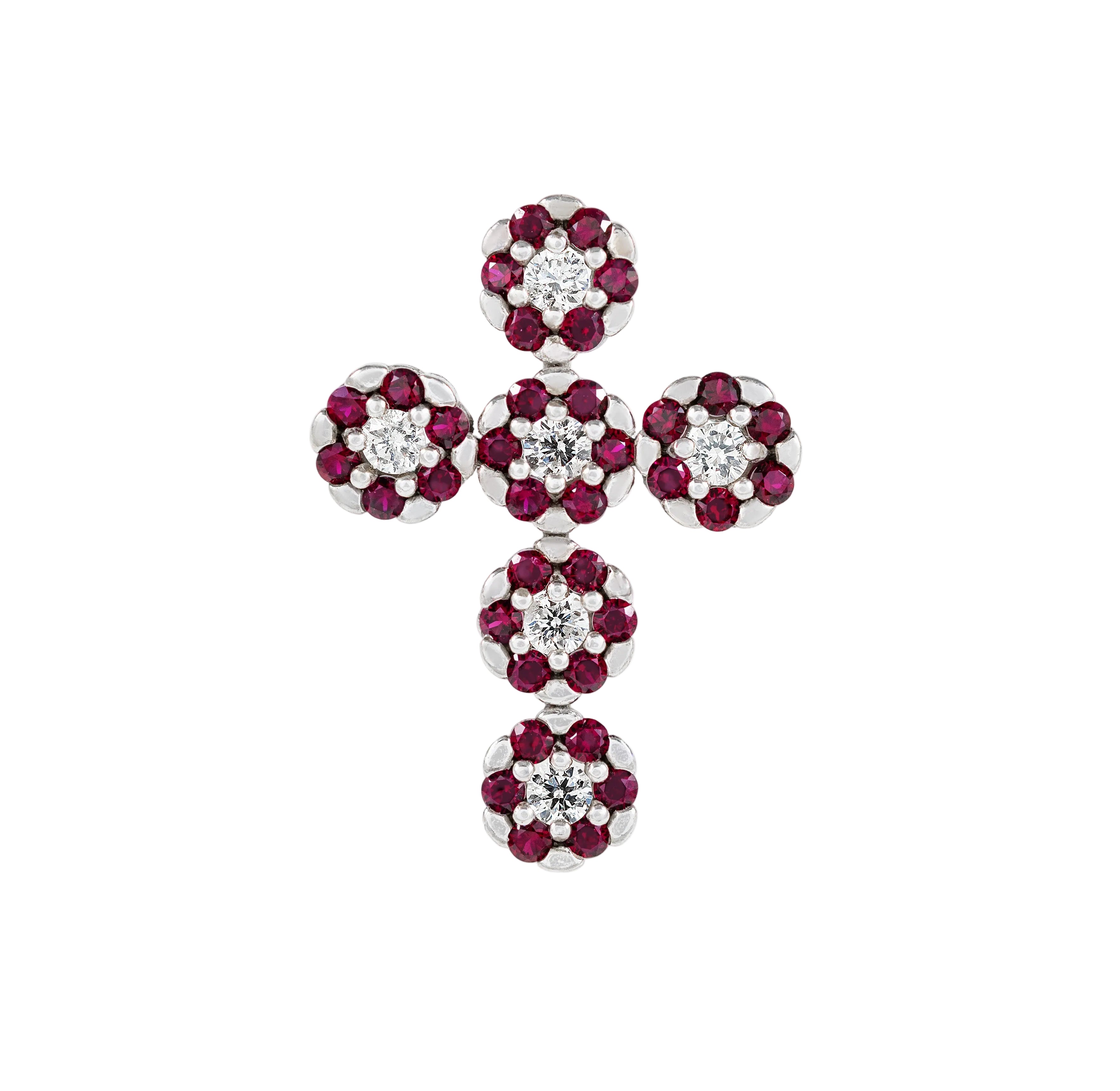 Gold Ruby Diamond  Cross 03150