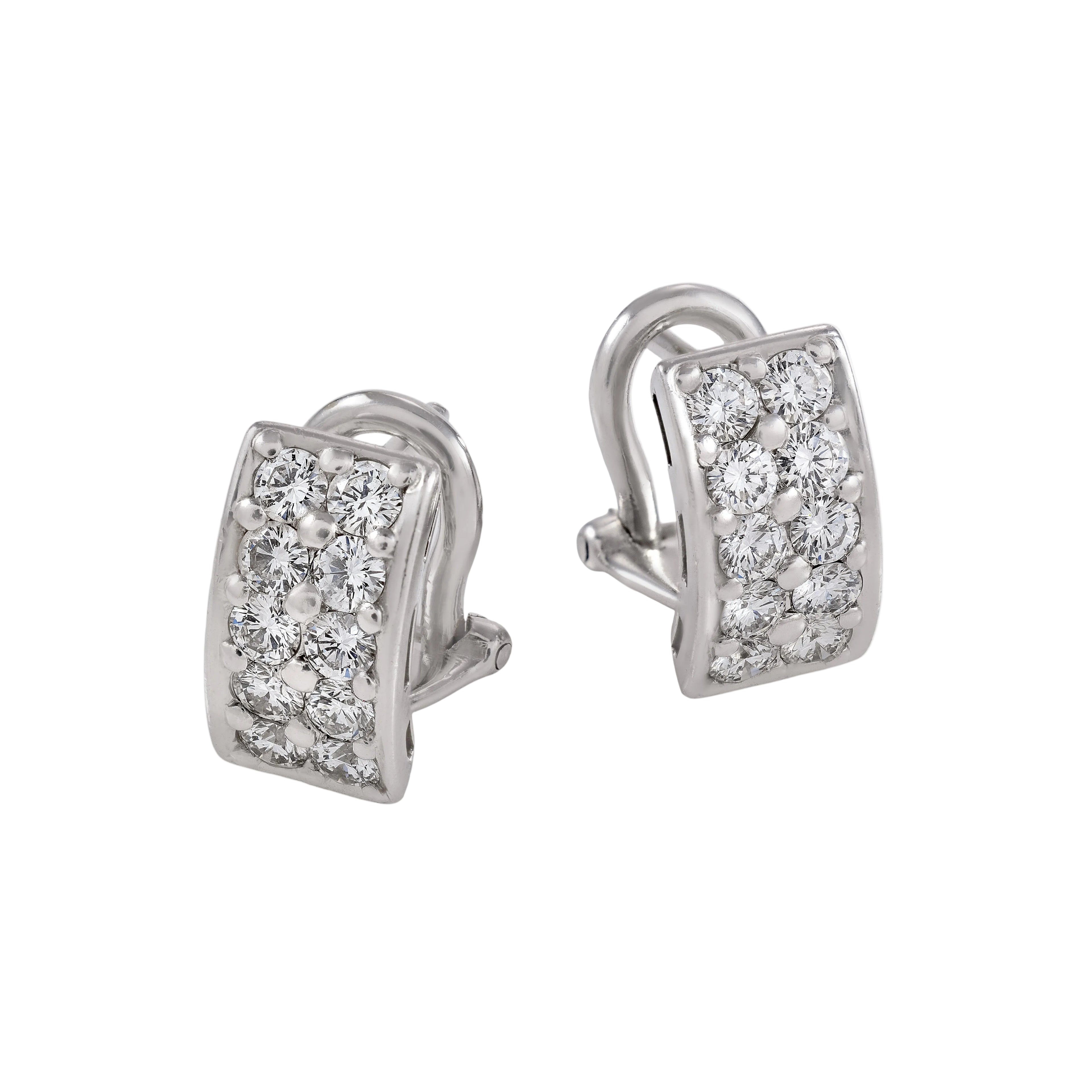Gold Diamond Earrings 03138
