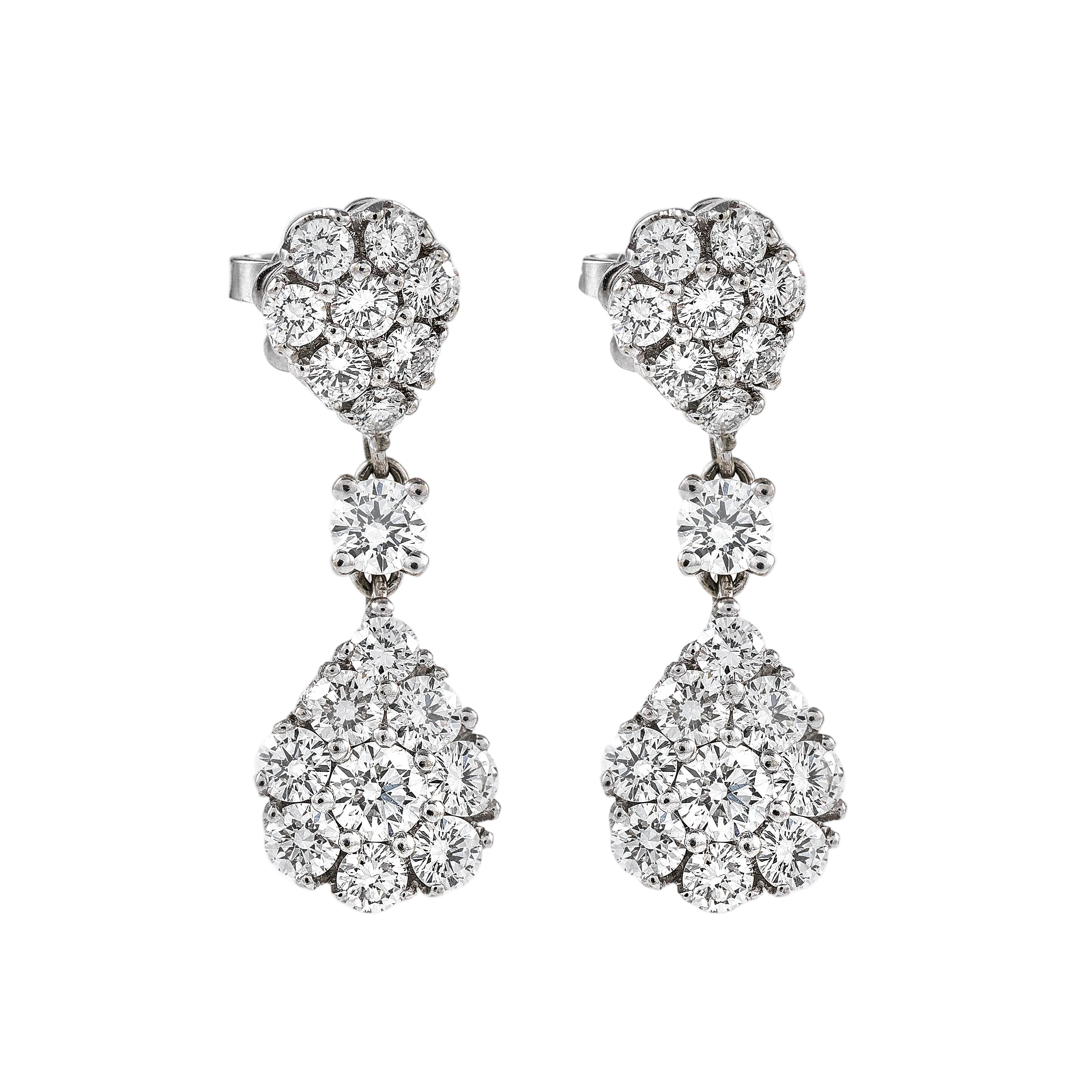 Gold Diamond Earrings 03137