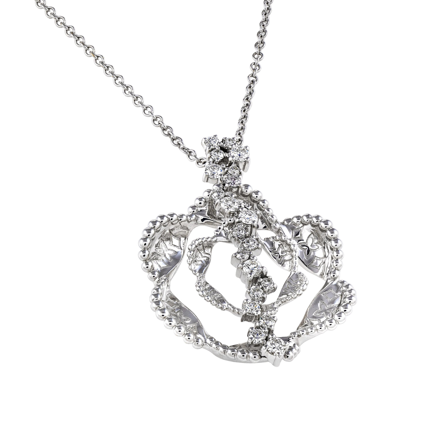 Gold Diamond Necklace 03078